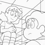 coloriage Steven Universe à imprimer pour enfant de 4 ans
