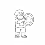 coloriage Steven Universe pour enfant de 2 ans