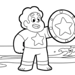 coloriage Steven Universe pour enfant de 3 ans