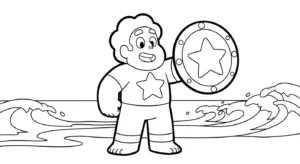 coloriage Steven Universe pour enfant de 3 ans