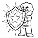 coloriage Steven Universe pour enfant de 6 ans