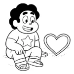 coloriage Steven Universe pour enfant de 6 ans