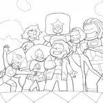 coloriage Steven Universe pour bebe a imprimer