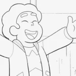 coloriage Steven Universe pour enfant de à imprimer