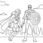 coloriage Supergirl à imprimer pdf