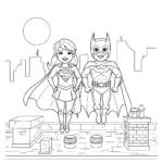 coloriage Supergirl gratuit en ligne