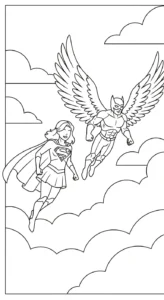 coloriage Supergirl de pour enfants