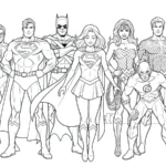 coloriage Supergirl pour enfants a imprimer gratuit