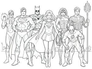 coloriage Supergirl pour enfants a imprimer gratuit