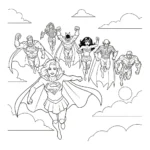 coloriage Supergirl pour enfant gratuit