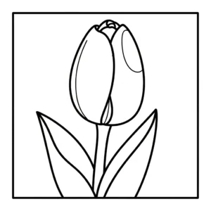 coloriage Tulipe updated a imprimer