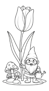 coloriage Tulipe updated en ligne pour enfant