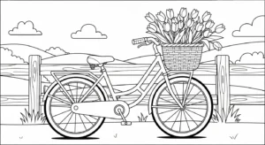 coloriage Tulipe updated à imprimer gratuit