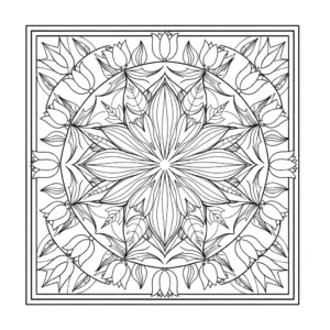 coloriage Tulipe updated et decoupage a imprimer gratuit
