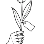 coloriage Tulipe updated a imprimer pour enfant de 4 ans