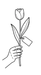 coloriage Tulipe updated a imprimer pour enfant de 4 ans