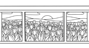 coloriage Tulipe updated gratuit a imprimer