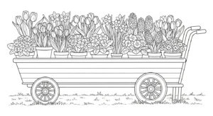 coloriage Tulipe updated pour enfant de 7 ans