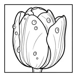 coloriage Tulipe updated à imprimer