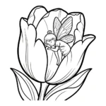coloriage Tulipe updated d