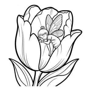coloriage Tulipe updated d