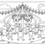 coloriage Tulipe updated pour enfant de 4 ans