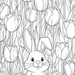 coloriage Tulipe updated à imprimer gratuitement