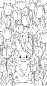 coloriage Tulipe updated à imprimer gratuitement