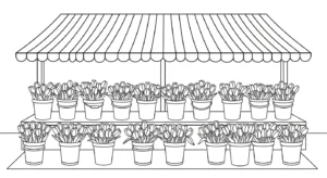 imprimer coloriage Tulipe updated