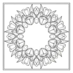 a imprimer coloriage Tulipe updated gratuit