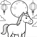 coloriage Nouvel An Chinois 2026 a imprimer gratuitement