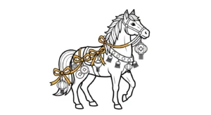 coloriage Nouvel An Chinois 2026 pour enfant de 4 ans