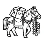 coloriage Nouvel An Chinois 2026 et decoupage a imprimer gratuit