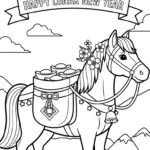coloriage Nouvel An Chinois 2026 pour enfants à télécharger