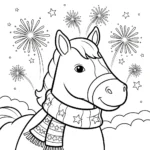 coloriage Nouvel An Chinois 2026 a dessiner et imprimer