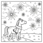 image pour coloriage Nouvel An Chinois 2026 enfant
