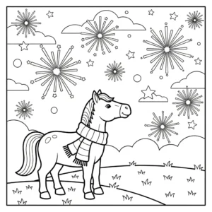 image pour coloriage Nouvel An Chinois 2026 enfant