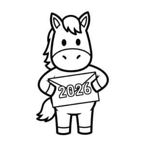 coloriage Nouvel An Chinois 2026 a imprimer