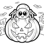 coloriage Araignée updated pour enfants