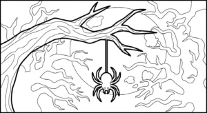 coloriage Araignée updated pour enfant de 2 ans