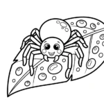 coloriage Araignée updated pour enfant
