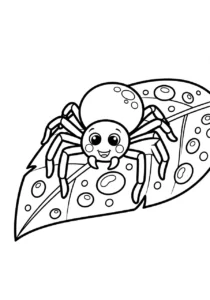 coloriage Araignée updated pour enfant