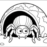 coloriage Araignée updated pour enfants à imprimer