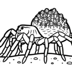coloriage Araignée updated pour enfant de 5 ans