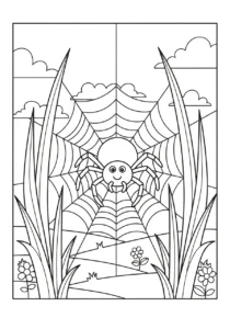 coloriage Araignée updated pour enfant de 6 ans