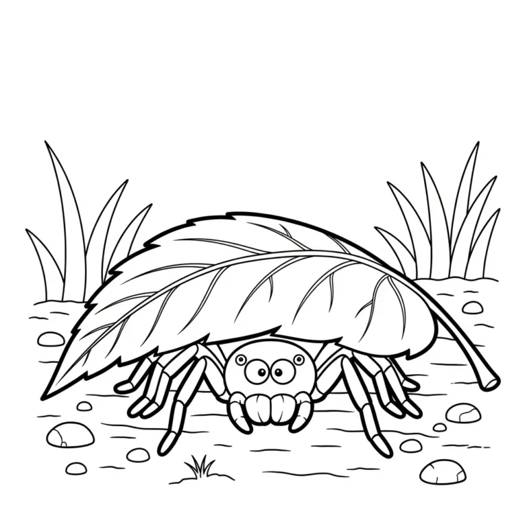 Tranh tô màu Araignée