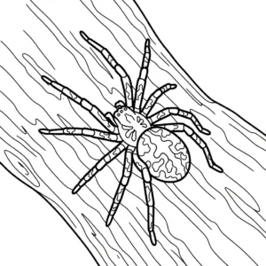 coloriage Araignée updated en ligne pour enfant