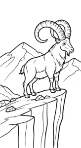 imprimer coloriage Chèvre