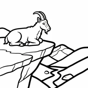 coloriage Chèvre pour enfant de 6 ans