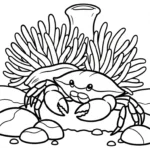 coloriage Crabe updated pour enfant de 10 ans
